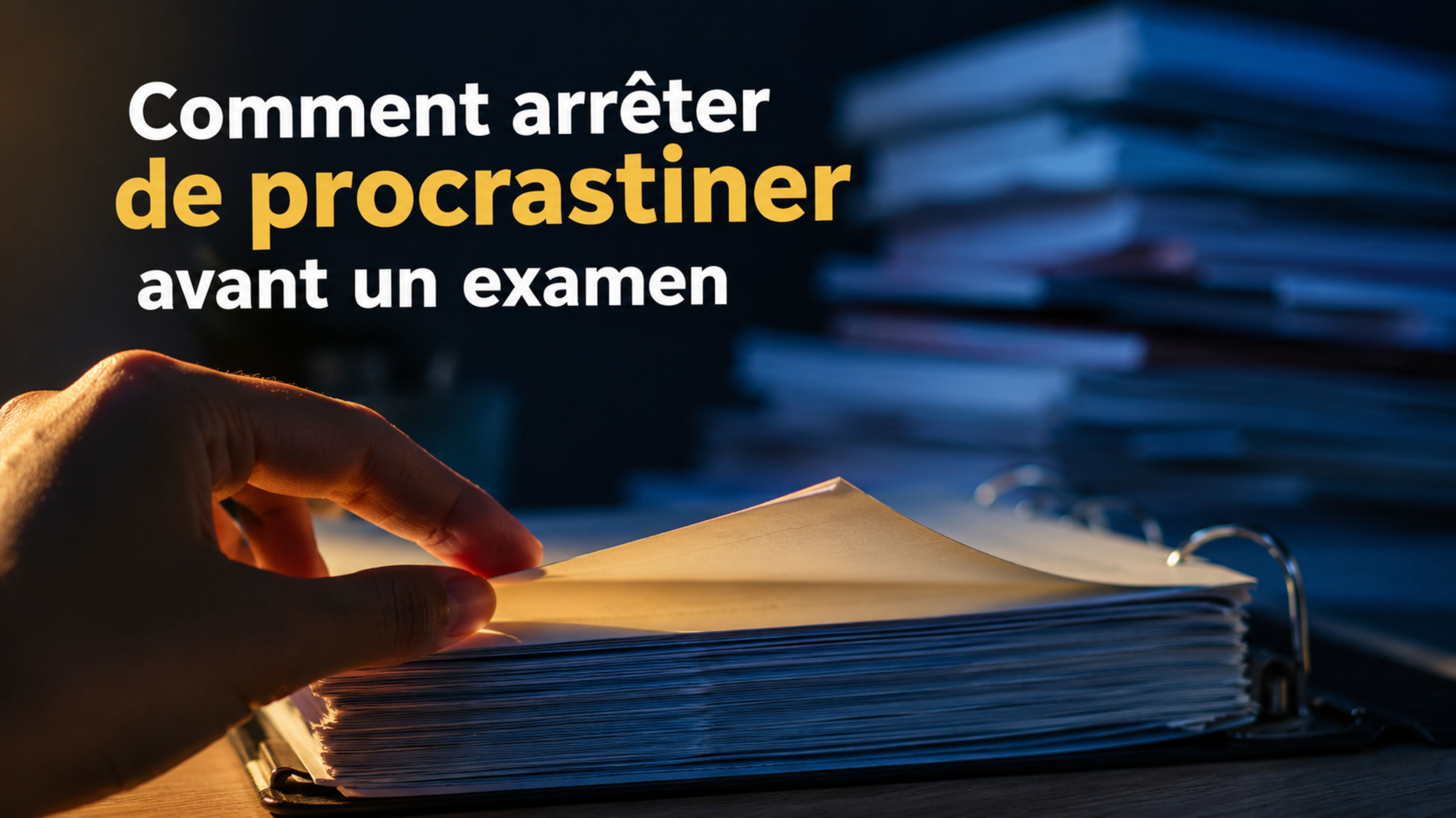 Comment arrêter de procrastiner avant un examen ?