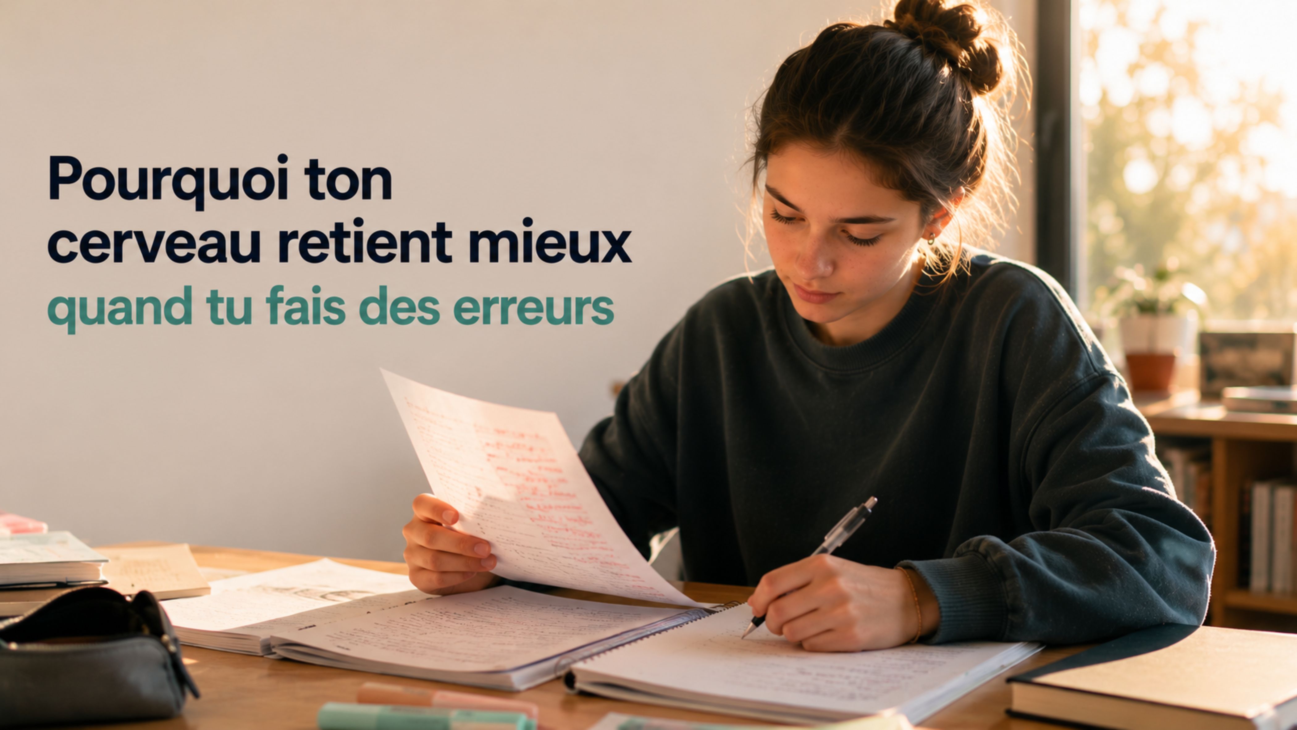 Pourquoi ton cerveau retient mieux quand tu fais des erreurs