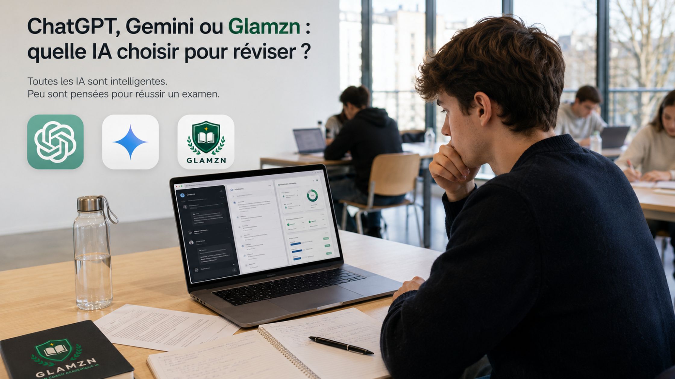 ChatGPT, Gemini ou Glamzn : quelle IA pour réviser ?